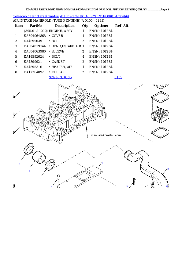 Protected: WH609-1 WH613-1 S/N 395F60001-Up Partsbook