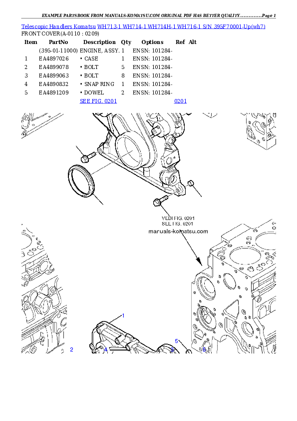Protected: WH713-1 WH714-1 WH714H-1 WH716-1 S/N 395F70001-Up Partsbook