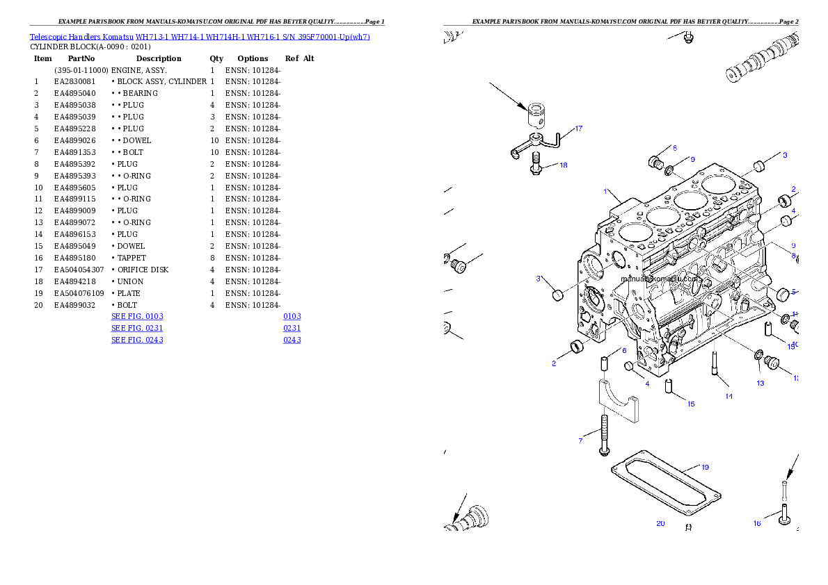 Protected: WH713-1 WH714-1 WH714H-1 WH716-1 S/N 395F70001-Up Partsbook