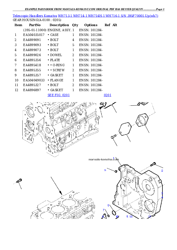 Protected: WH713-1 WH714-1 WH714H-1 WH716-1 S/N 395F70001-Up Partsbook