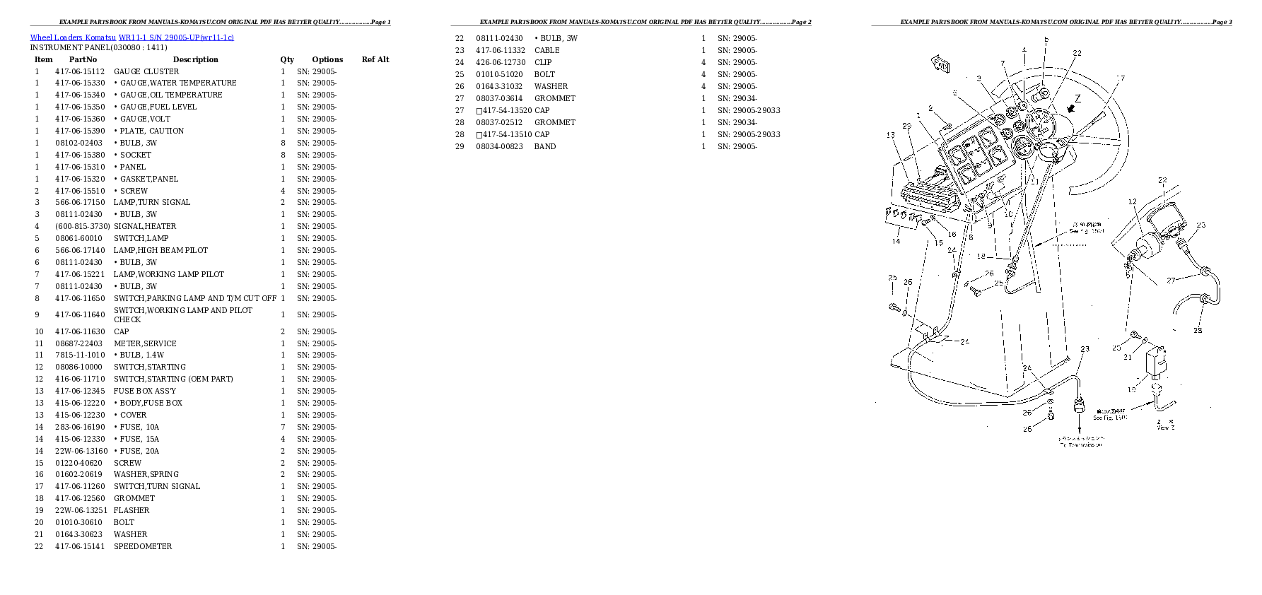 Protected: WR11-1 S/N 29005-UP Partsbook