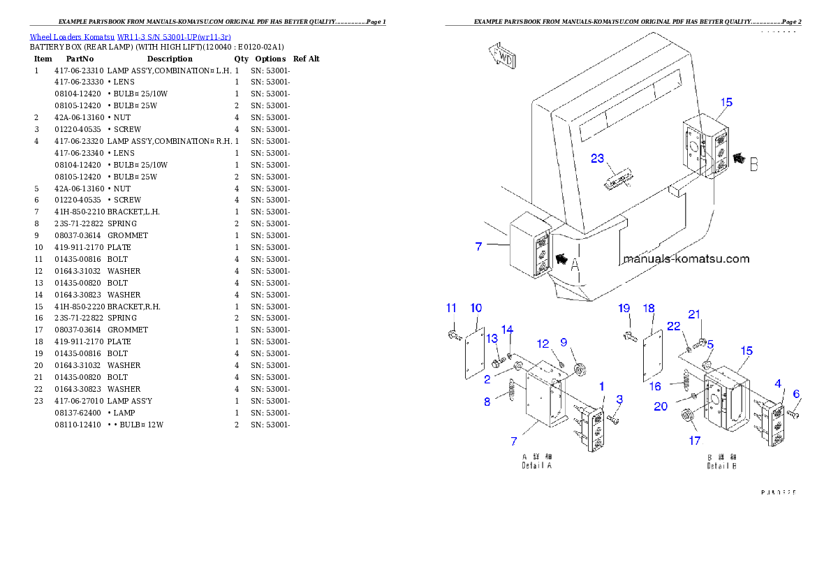 Protected: WR11-3 S/N 53001-UP Partsbook