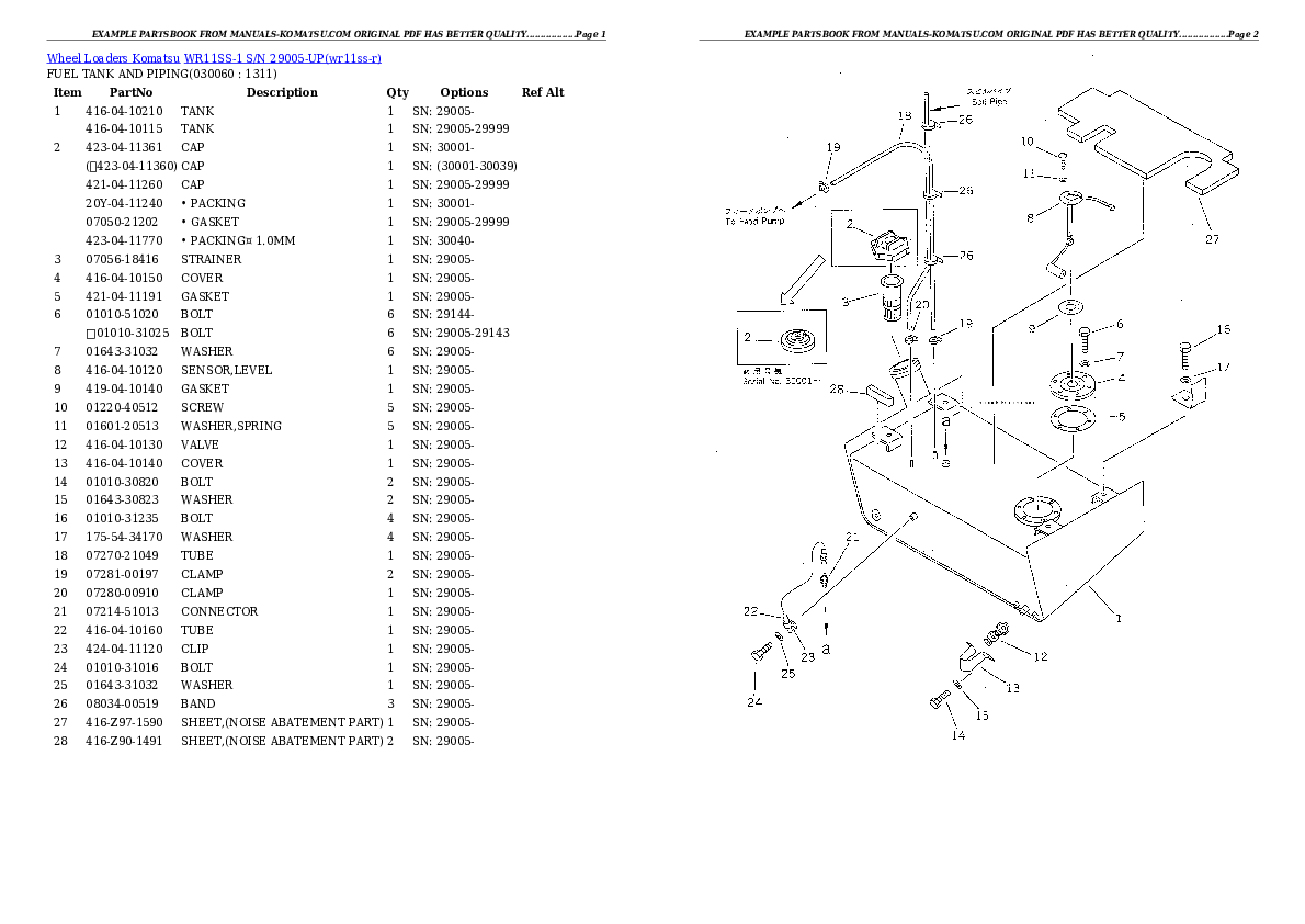 Protected: WR11SS-1 S/N 29005-UP Partsbook
