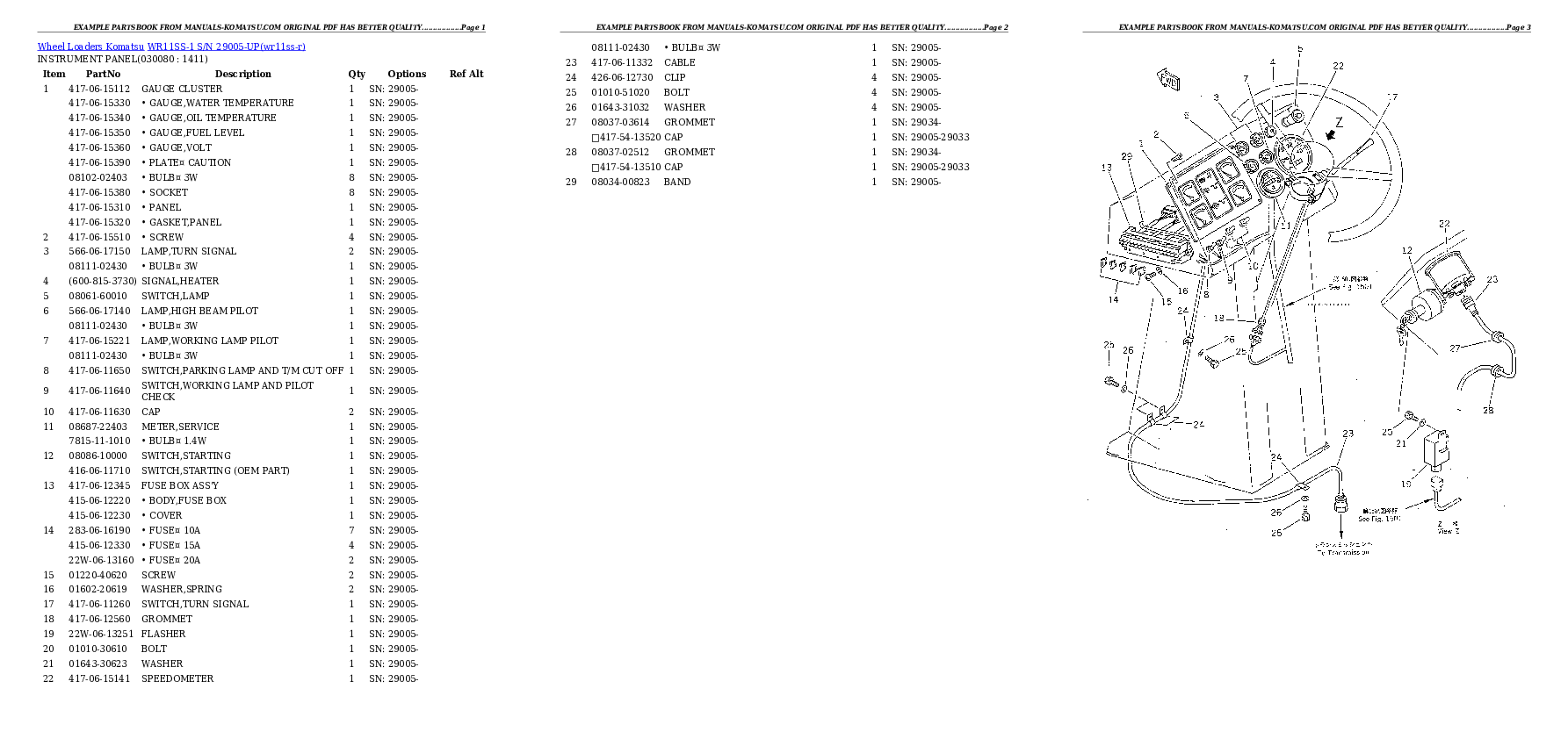 Protected: WR11SS-1 S/N 29005-UP Partsbook