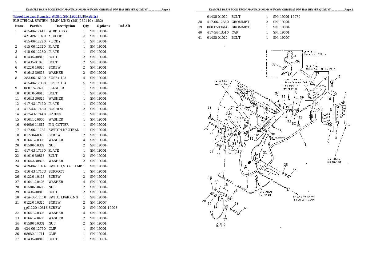 Protected: WR8-1 S/N 19001-UP Partsbook