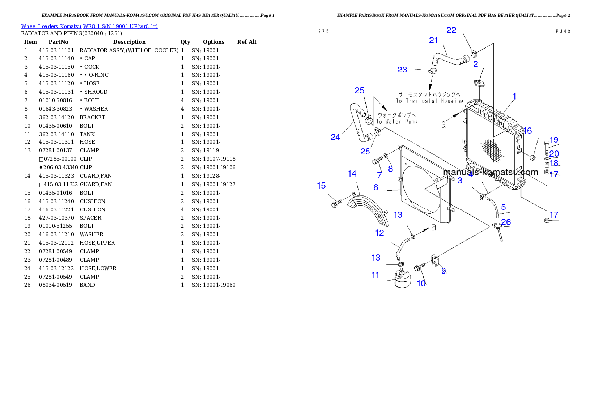 Protected: WR8-1 S/N 19001-UP Partsbook