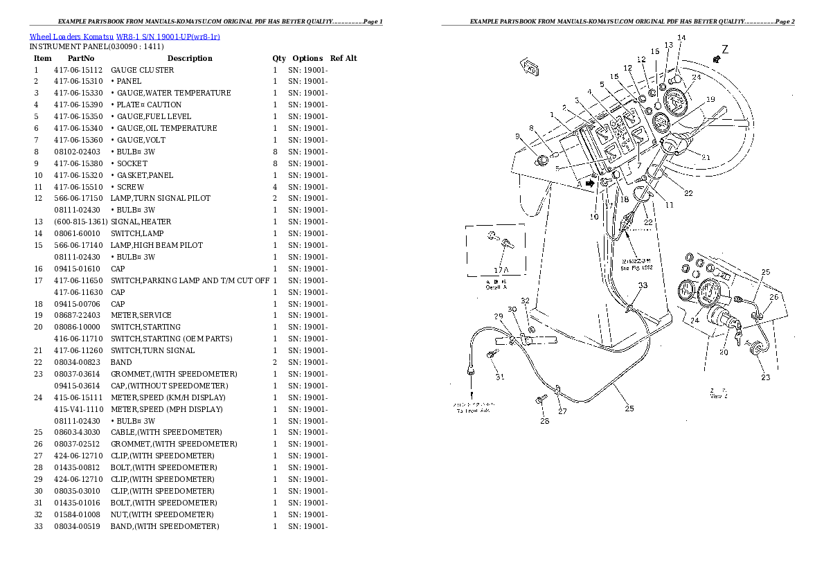 Protected: WR8-1 S/N 19001-UP Partsbook