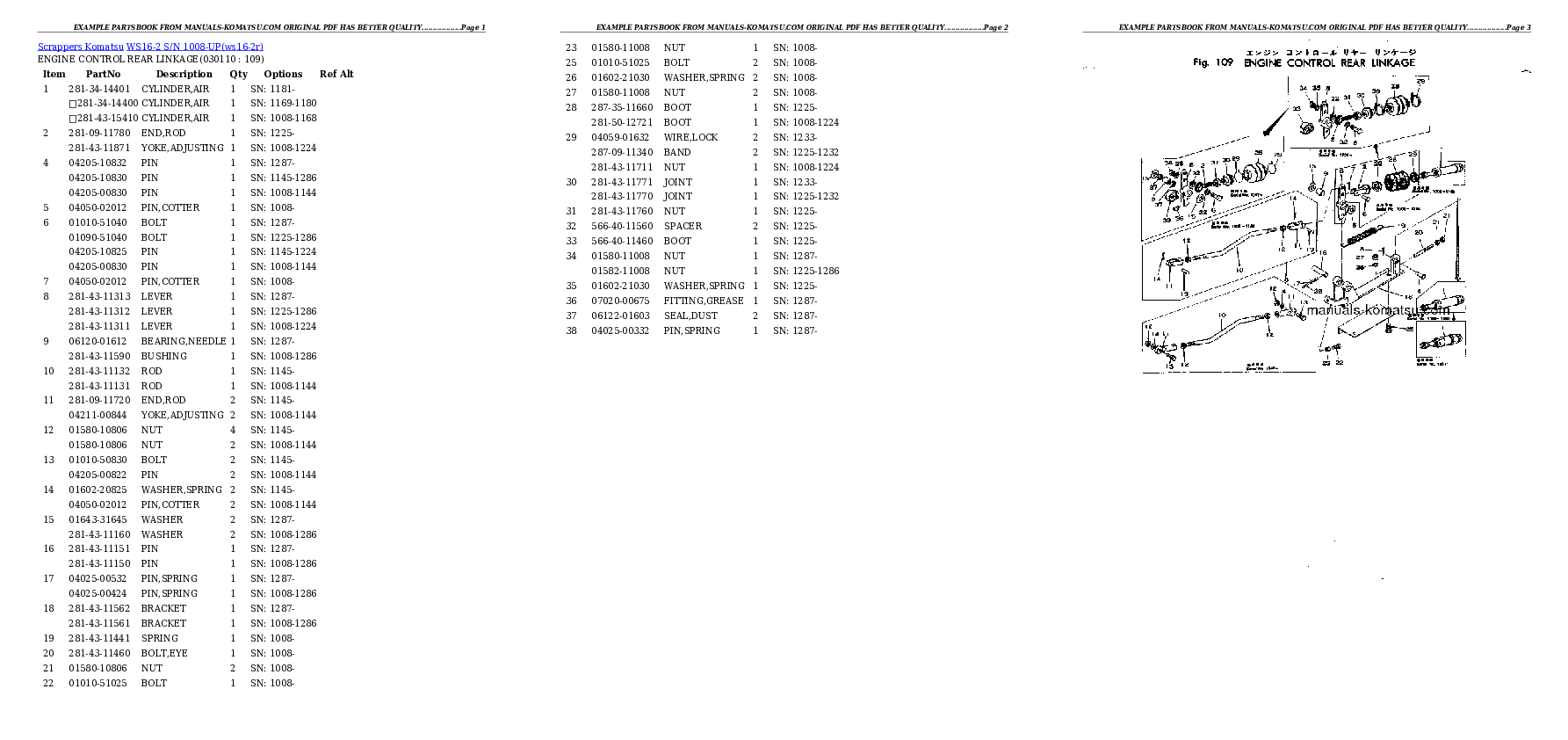 Protected: WS16-2 S/N 1008-UP Partsbook