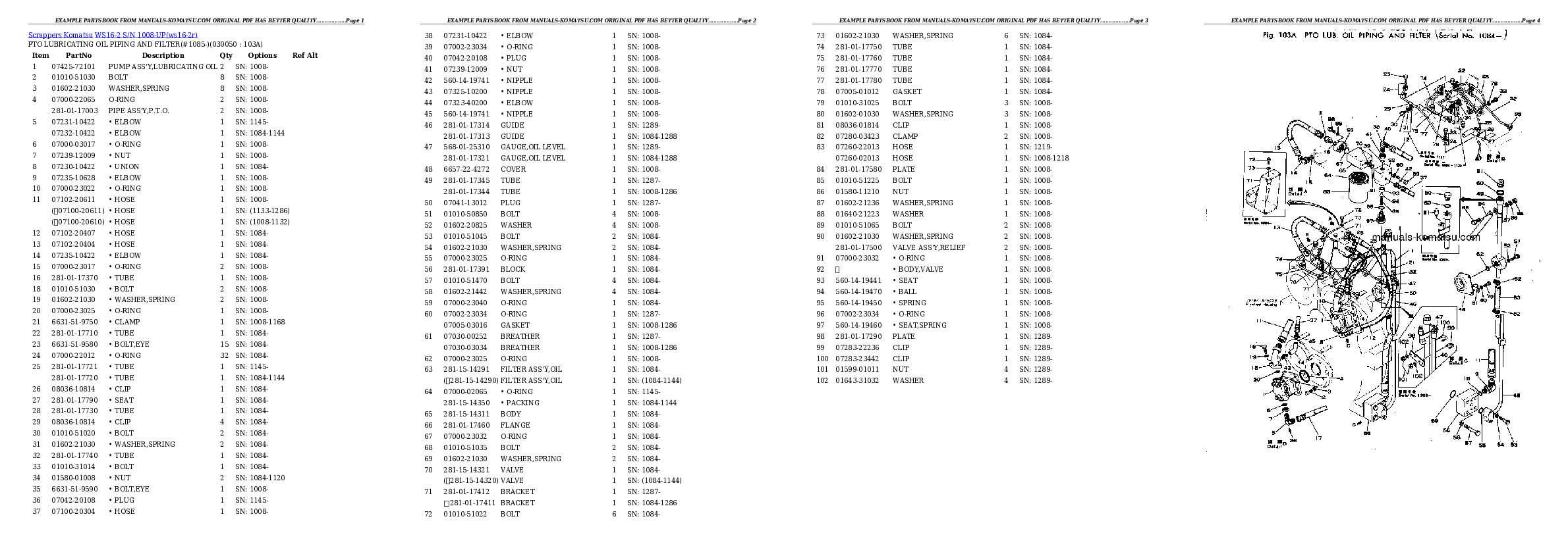 Protected: WS16-2 S/N 1008-UP Partsbook