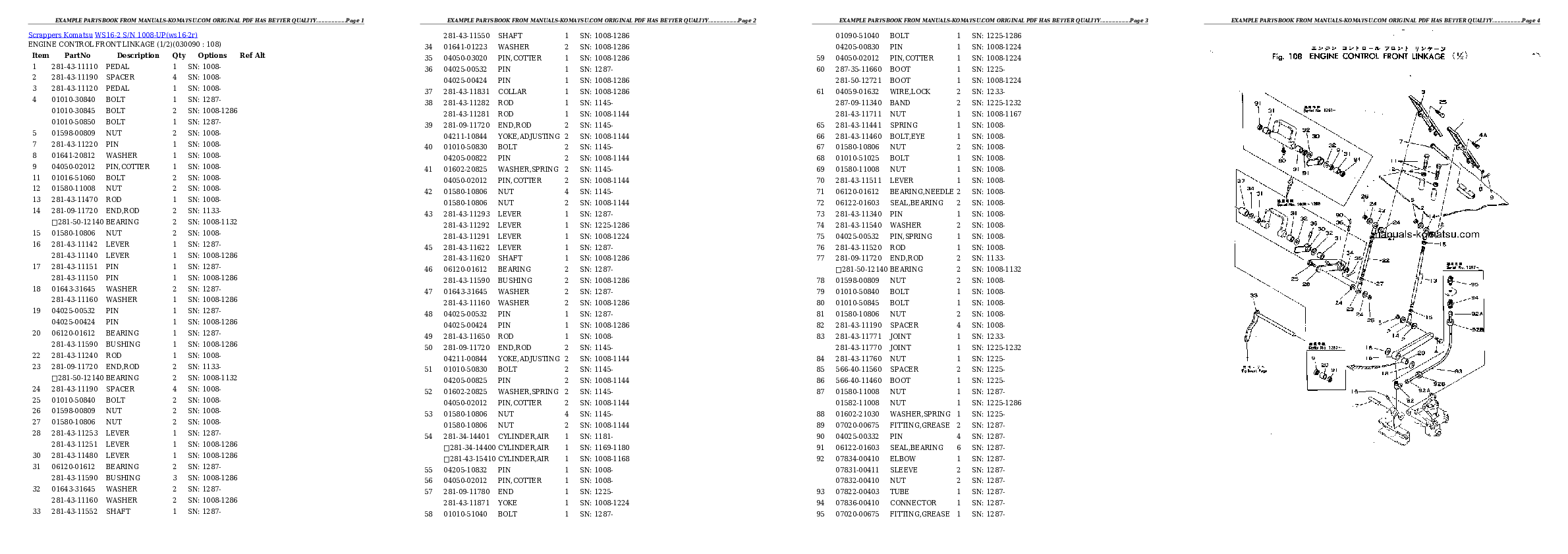 Protected: WS16-2 S/N 1008-UP Partsbook