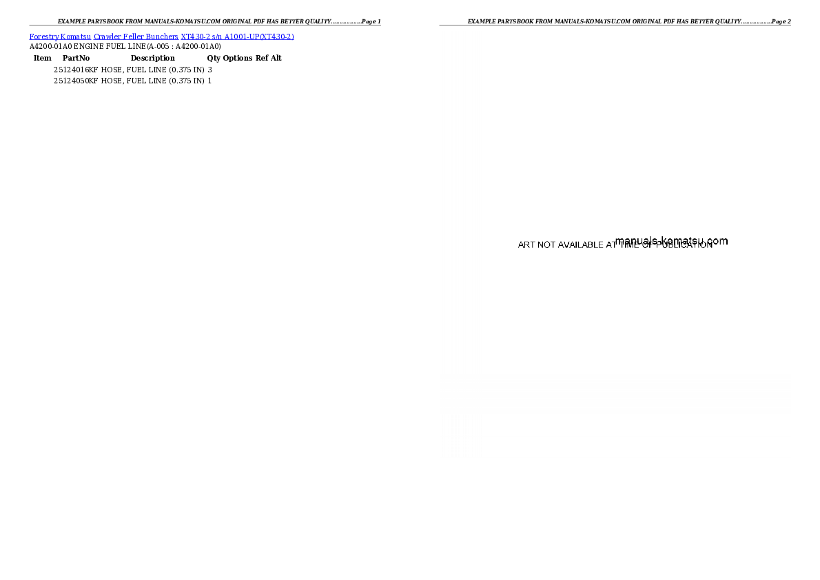 XT430-2 s/n A1001-UP Partsbook