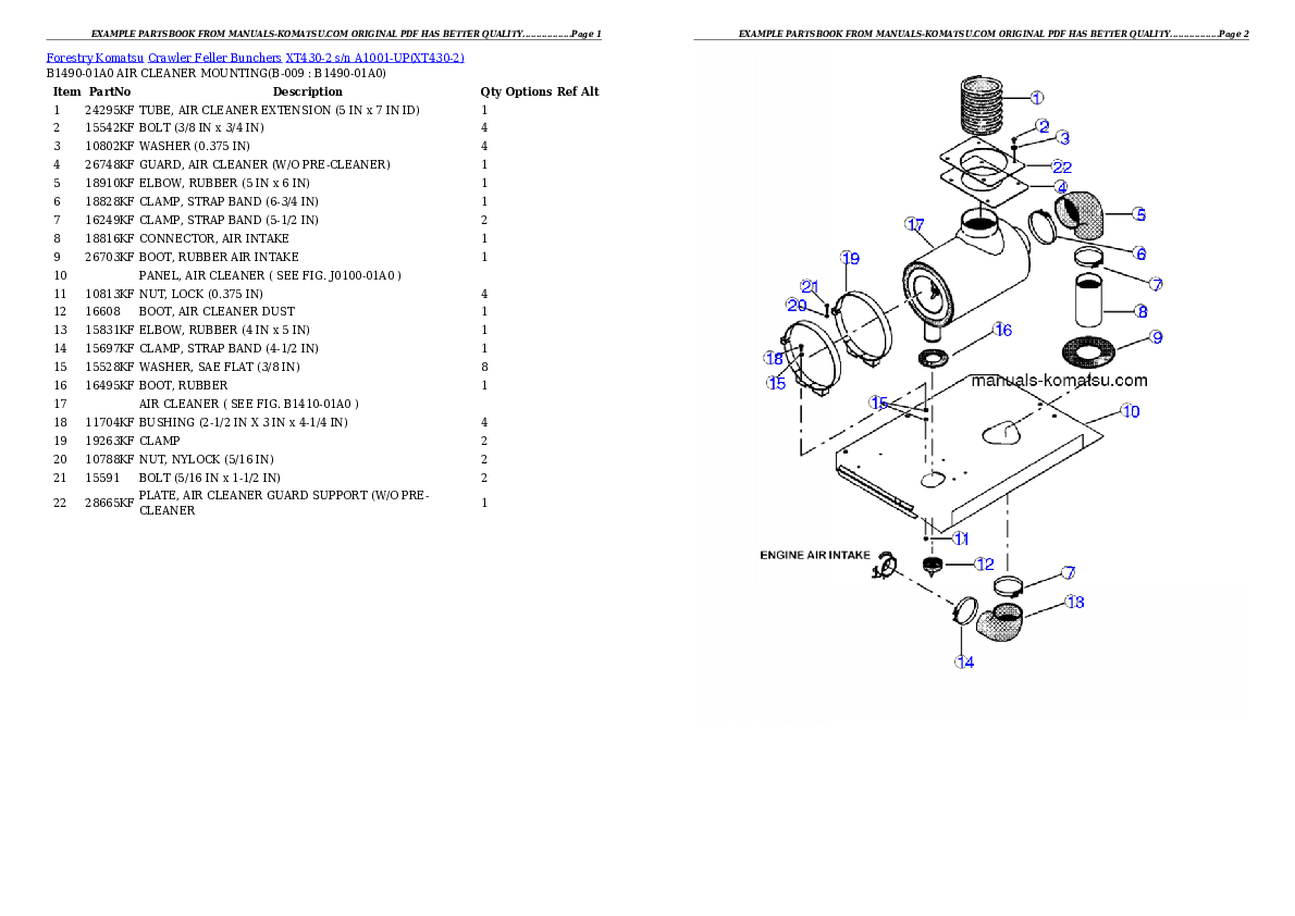Protected: XT430-2 s/n A1001-UP Partsbook