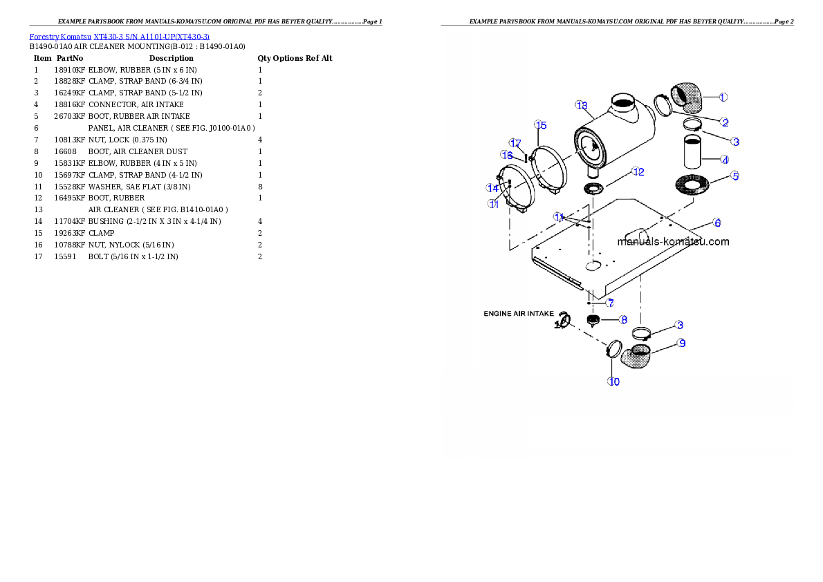 Protected: XT430-3 S/N A1101-UP Partsbook