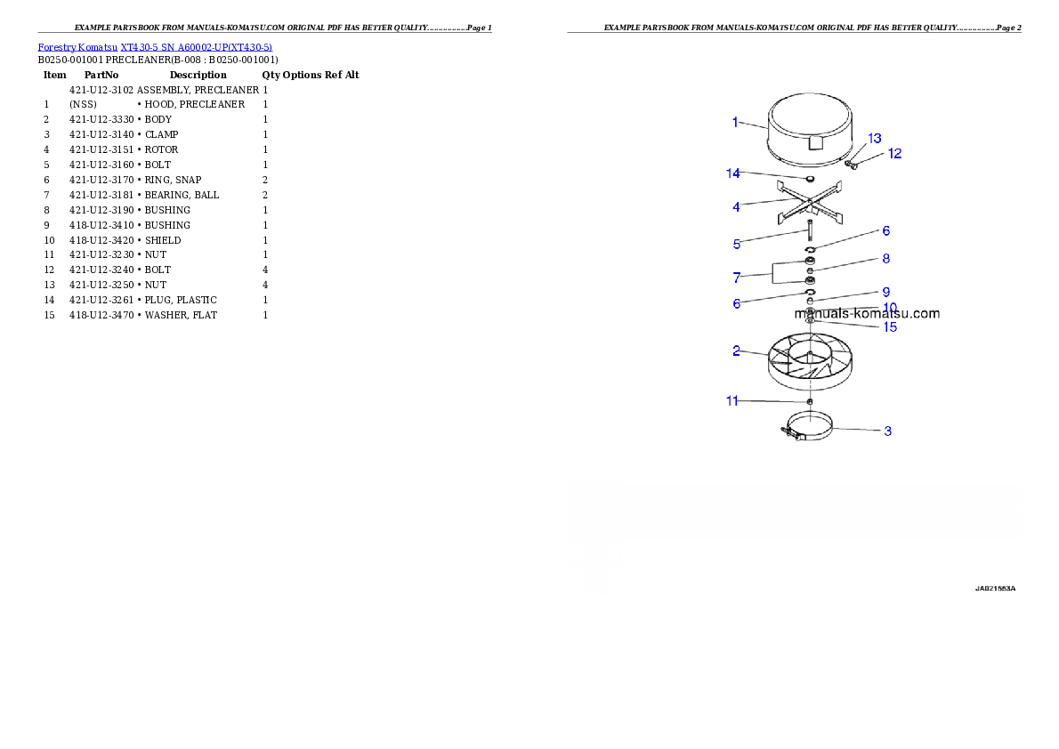 Protected: XT430-5 SN A60002-UP Partsbook