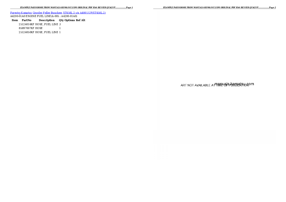 XT450L-2 s/n A4001-UP Partsbook