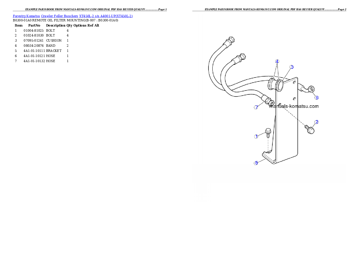 Protected: XT450L-2 s/n A4001-UP Partsbook