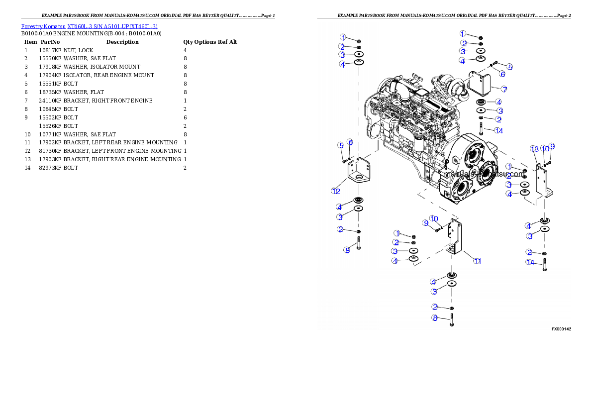 Protected: XT460L-3 S/N A5101-UP Partsbook