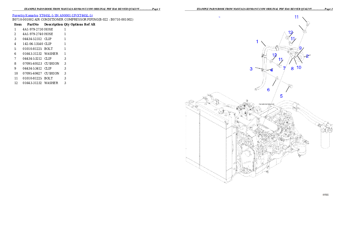 Protected: XT465L-5 SN A90001-UP Partsbook