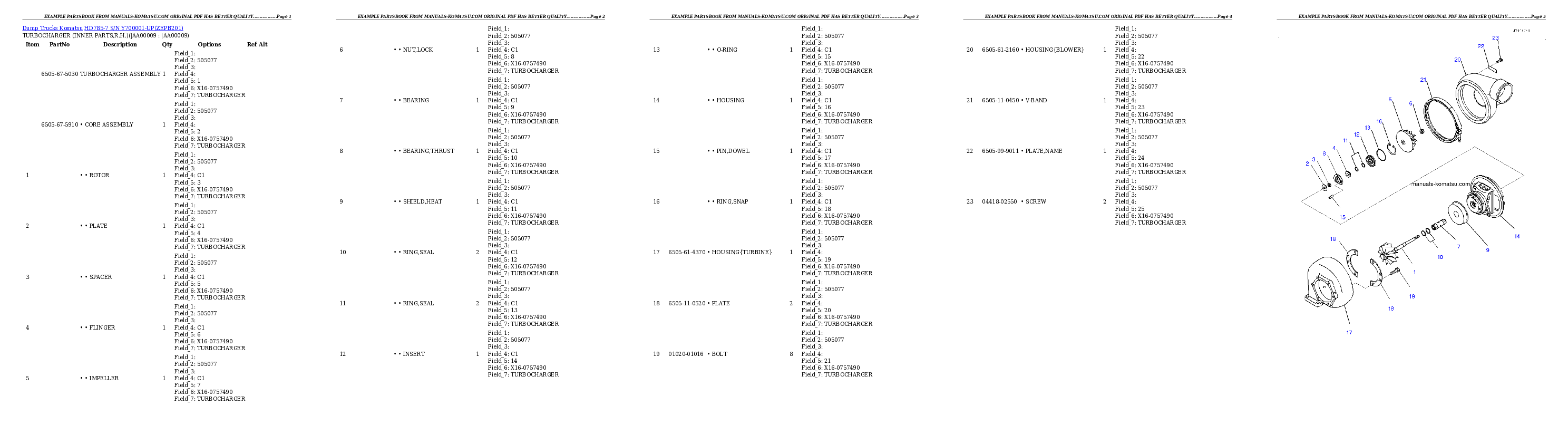 Protected: HD785-7 S/N Y700001-UP Partsbook