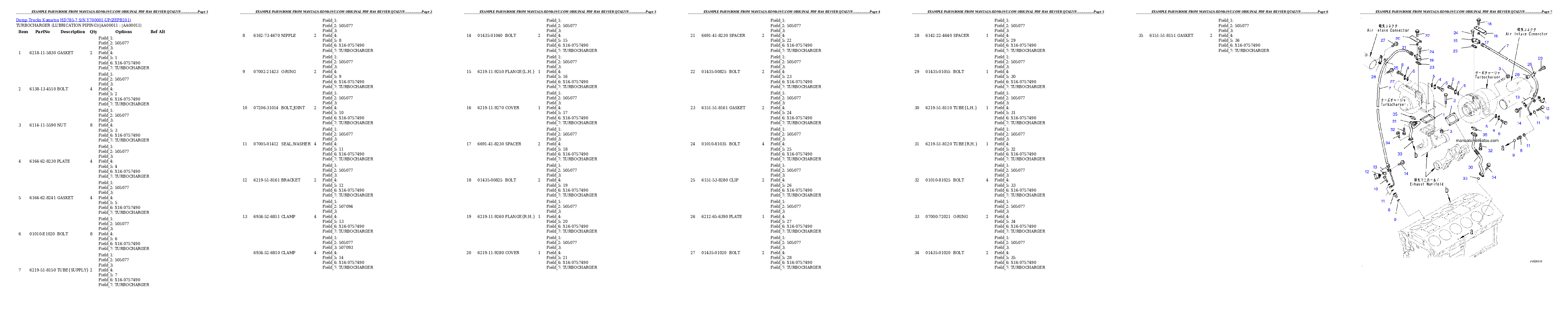 Protected: HD785-7 S/N Y700001-UP Partsbook