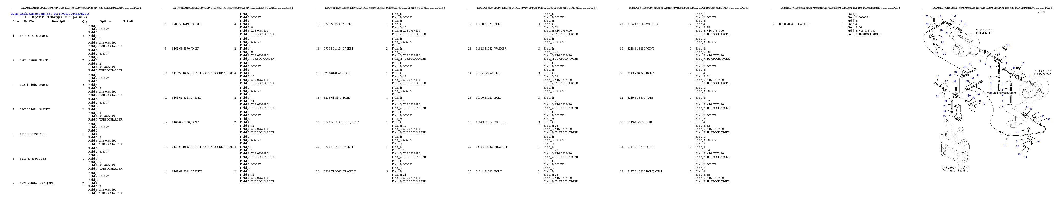 Protected: HD785-7 S/N Y700001-UP Partsbook