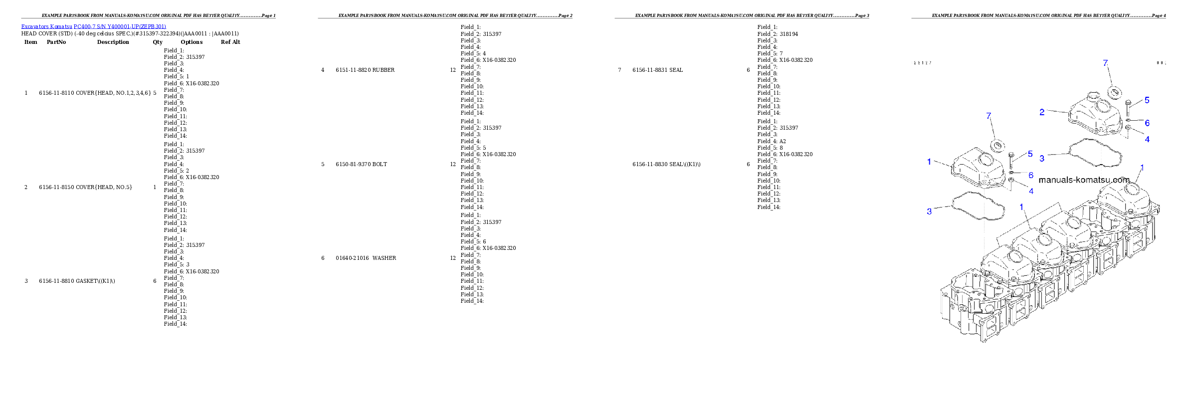 Protected: PC400-7 S/N Y400001-UP Partsbook