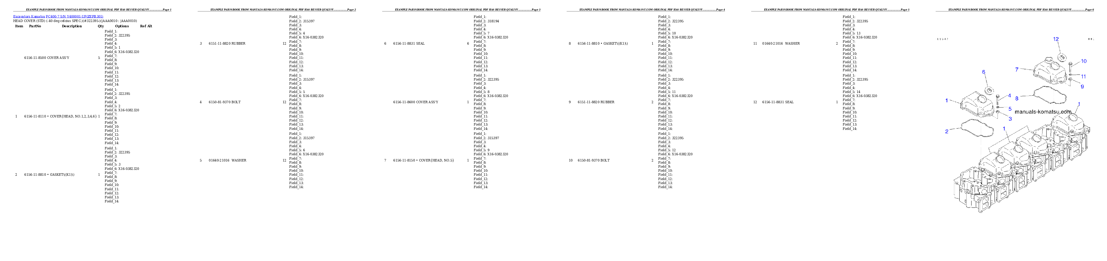 Protected: PC400-7 S/N Y400001-UP Partsbook