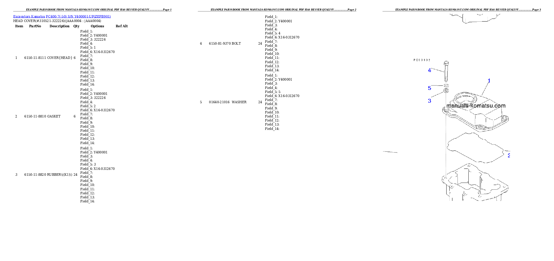 Protected: PC400-7(-50) S/N Y400001-UP Partsbook
