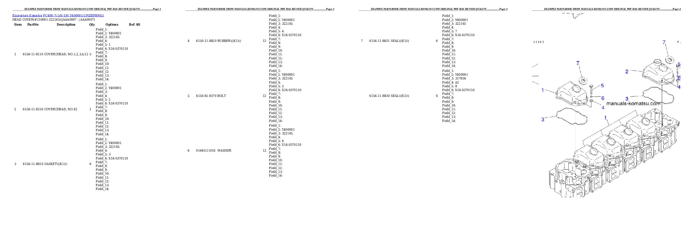 Protected: PC400-7(-50) S/N Y400001-UP Partsbook