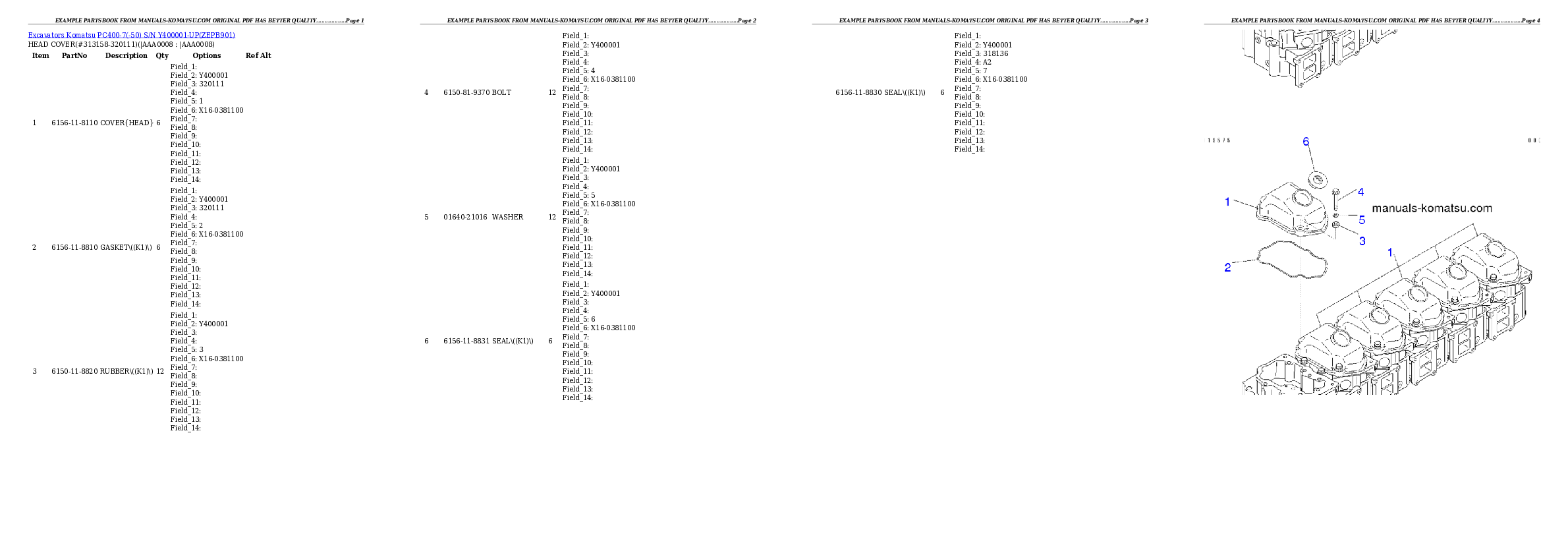 Protected: PC400-7(-50) S/N Y400001-UP Partsbook