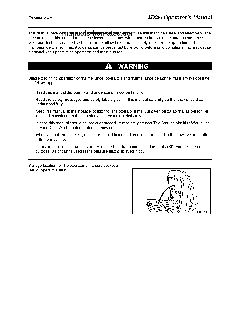 Protected: MX45(JPN) S/N 7001-UP Operation manual (English)