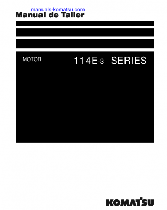 114E-3 SERIES(JPN) Shop (repair) manual (Spanish)