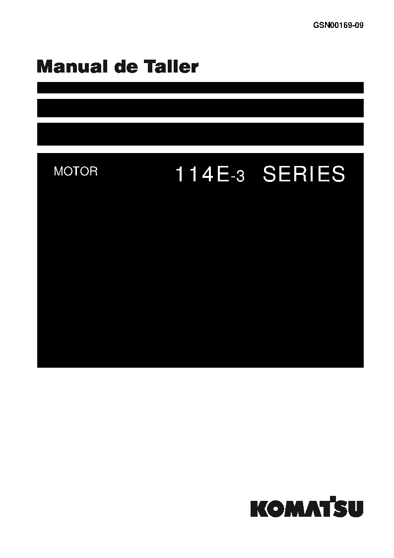 6D114E-3(JPN) S/N ALL Shop (repair) manual (Spanish)