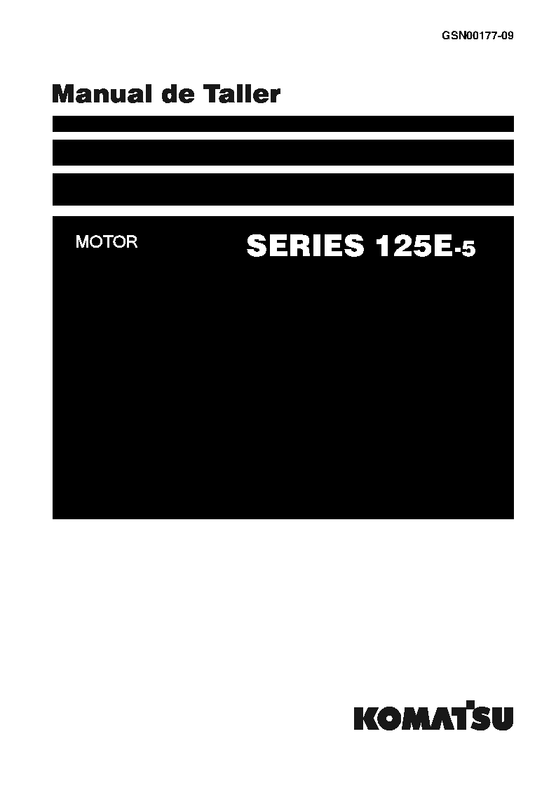 125E-5 SERIES(JPN) Shop (repair) manual (Spanish)
