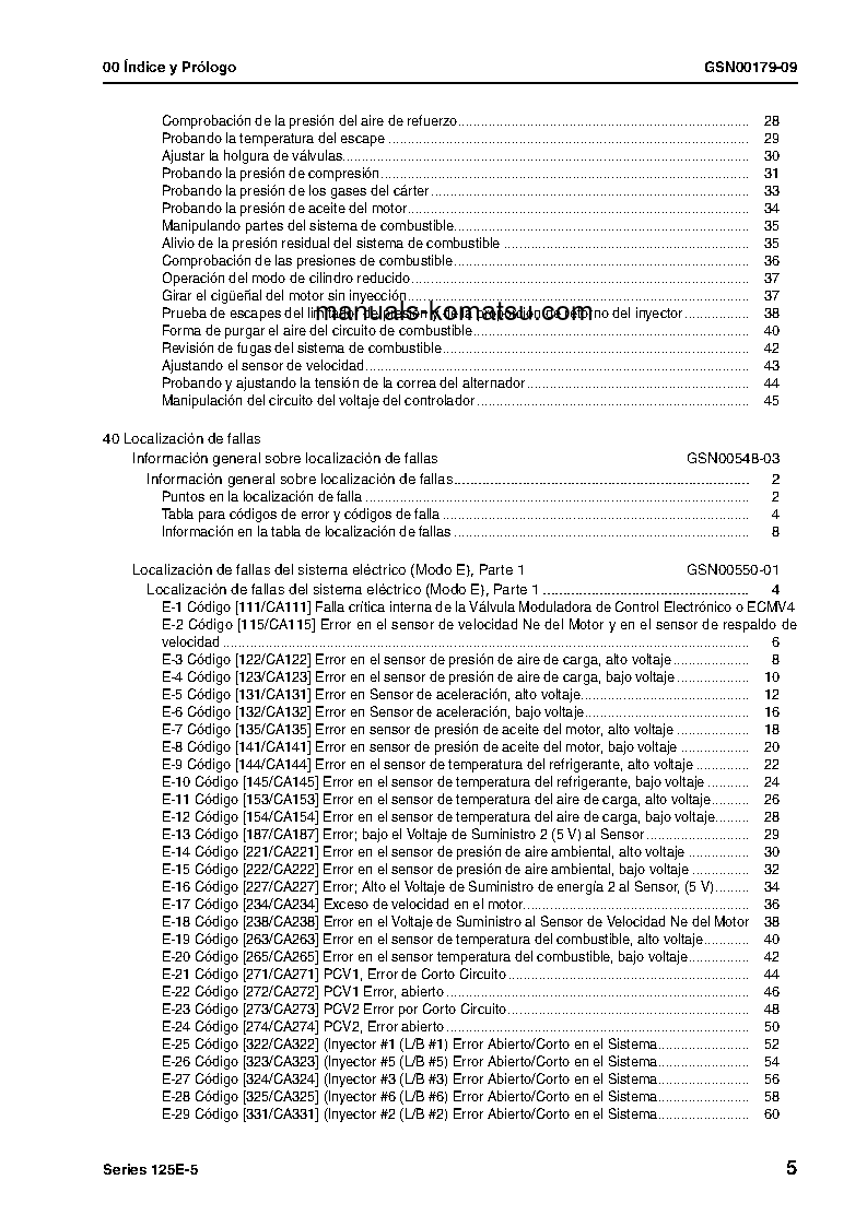 Protected: 125E-5 SERIES(JPN) Shop (repair) manual (Spanish)
