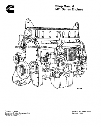 MTA11(GBR) S/N 23555298-UP Shop (repair) manual (English)