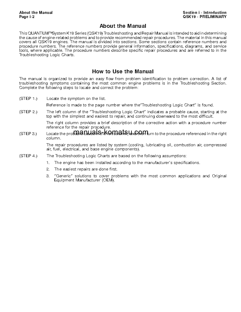 Protected: QSK19(USA) S/N ALL Shop (repair) manual (English)