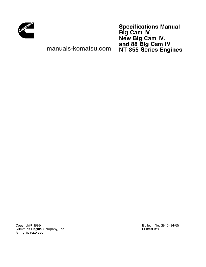 NT-855C(USA) S/N ALL Specification (English)