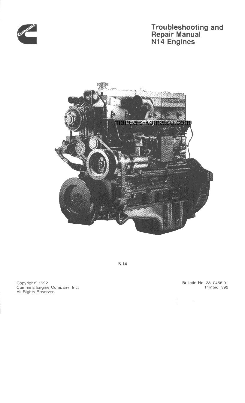 NTA-14(USA) S/N ALL Shop (repair) manual (English)