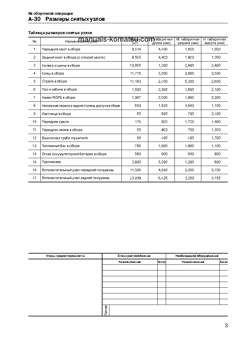 Protected: WA900-3(JPN) S/N 50001-UP Field assembly manual (Russian)