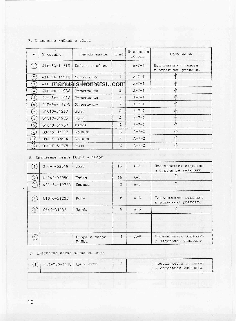 Protected: WD600-1(JPN) S/N 10001-UP Field assembly manual (Russian)