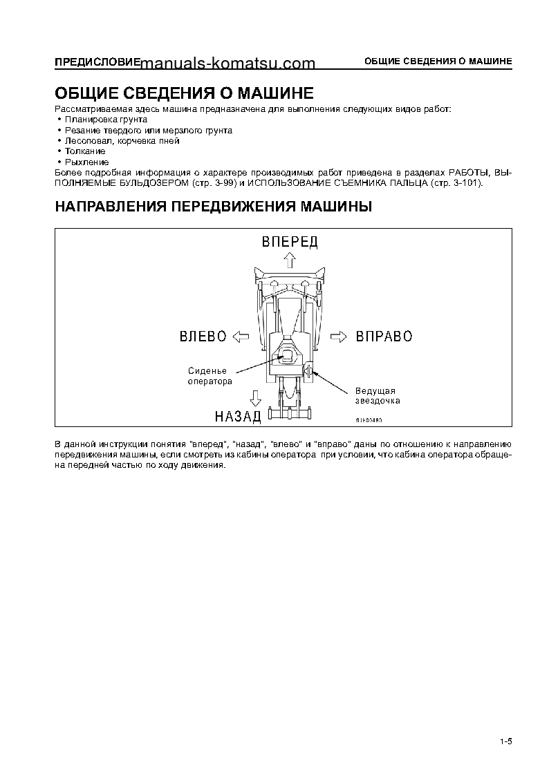 Protected: D375A-5(JPN)–50C DEGREE S/N 19891-UP Operation manual (Russian)