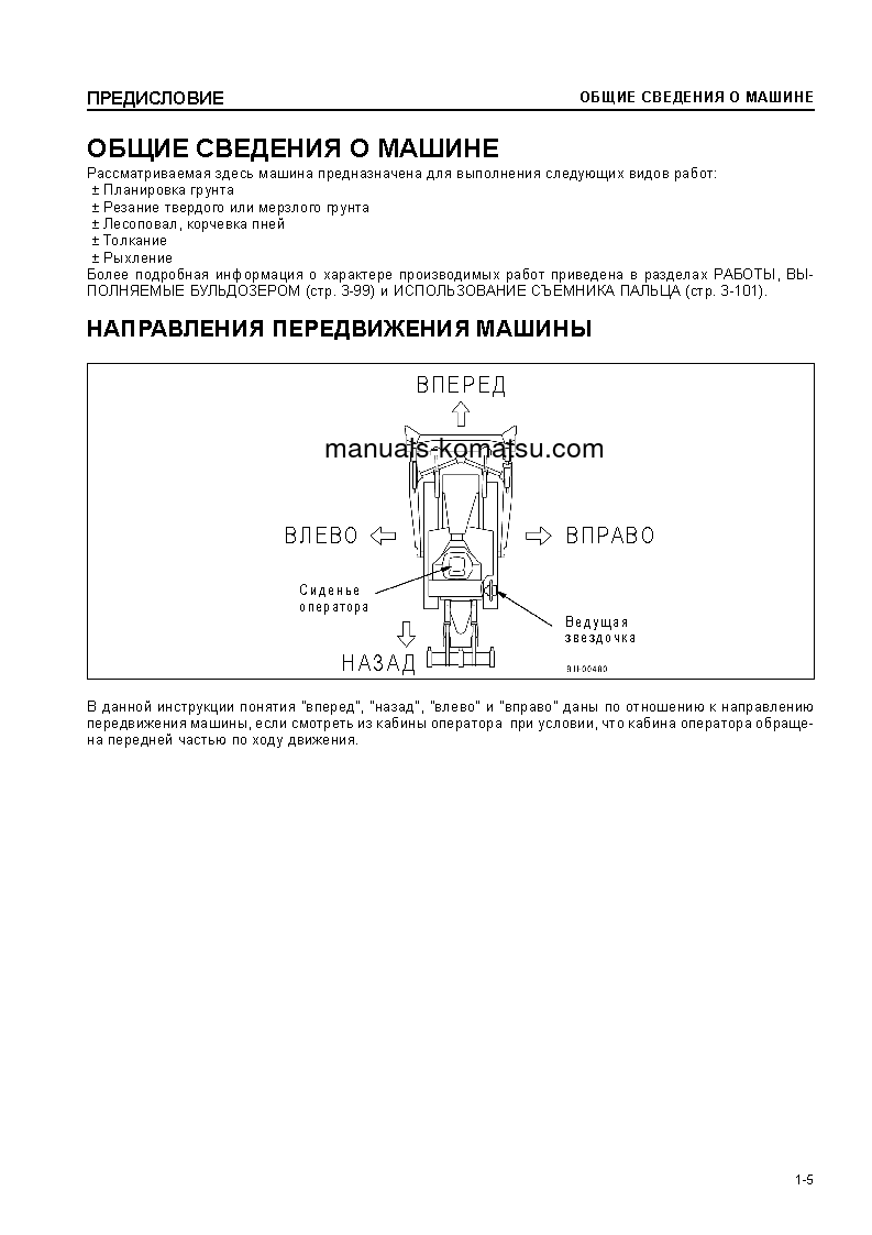 Protected: D375A-5(JPN)–50C DEGREE S/N 17743-UP Operation manual (Russian)
