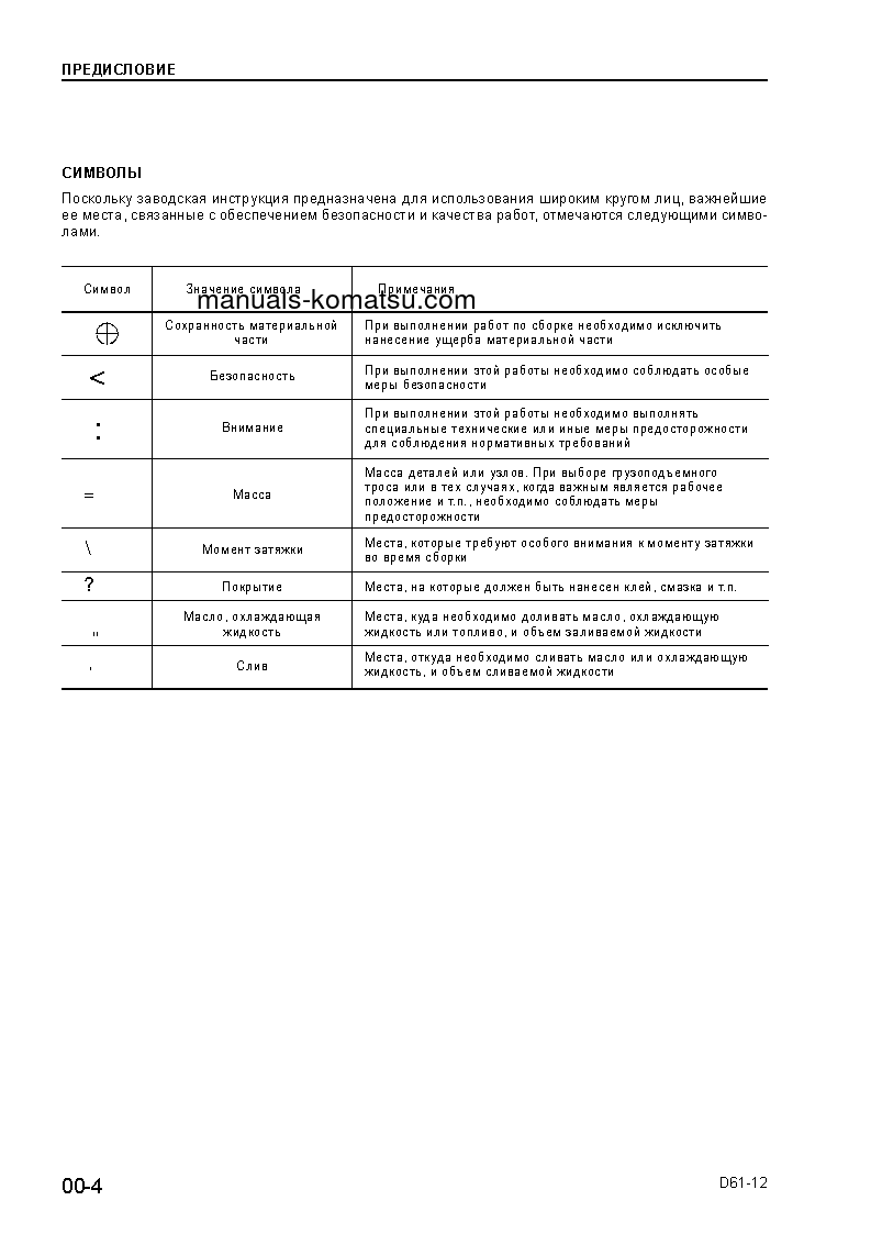 Protected: D61P-12(JPN) S/N 1001-UP Shop (repair) manual (Russian)