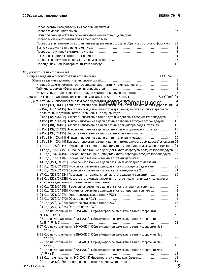 Protected: 125E-5 SERIES(JPN) Shop (repair) manual (Russian)