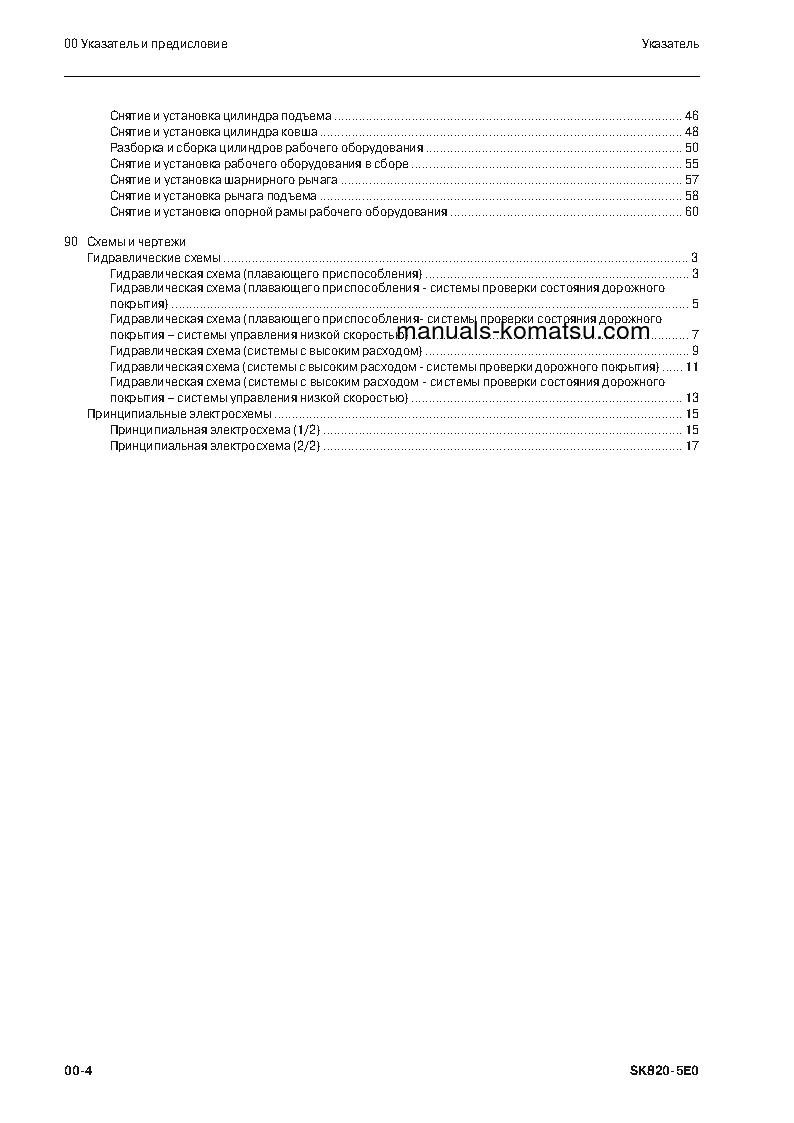 Protected: SK820-5(ITA) S/N F60002-UP Shop (repair) manual (Russian)