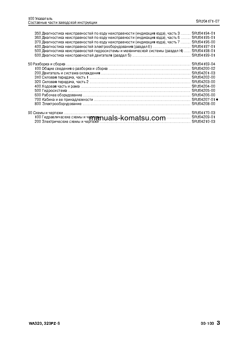 Protected: WA320-6(JPN) S/N 70001-UP Shop (repair) manual (Russian)