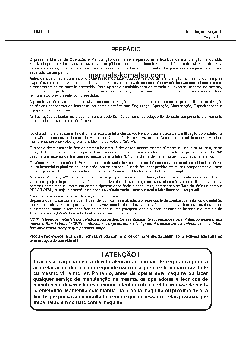 Protected: 830E(USA) S/N A30708-A30732 Operation manual (Portuguese)