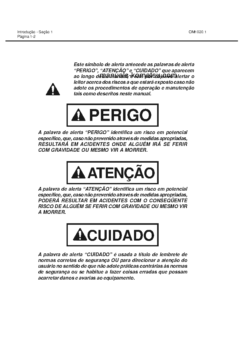 Protected: 830E(USA) S/N A30708-A30732 Operation manual (Portuguese)