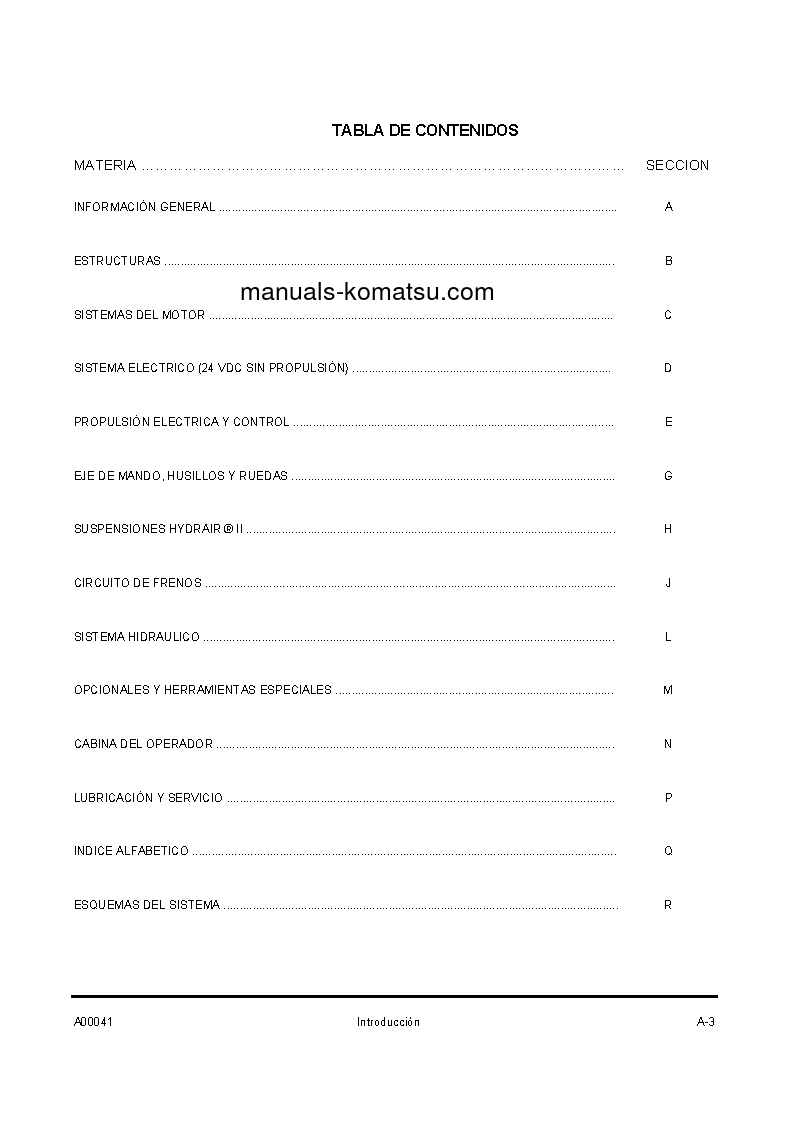 Protected: 930E-4(USA) S/N A30462-UP Shop (repair) manual (Spanish)